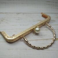 Фермуар для сумок с ручкой 20см золото FM-052