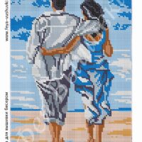 Фея Вышивки АП-199 Влюбленные, схема под бисер