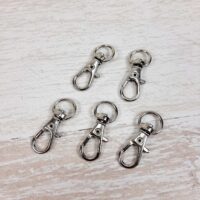 LD-076 Карабин для ключей 35мм серебро