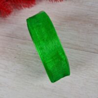 Лента органза Однотонная 25мм 19 зелень
