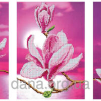 ДАНА-44 Цвет магноли. Триптих, схема под бисер