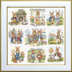 ВДВ М-0308 "Родинні історії" (набір для вишивання муліне ДМС + бісер Preciosa) 38х38см