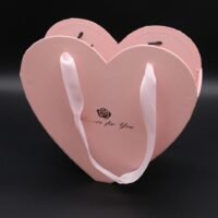 Коробка для цветов розовая 10*26*27см