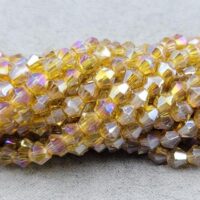 Біконус 4мм 78-82шт медовий з переливом b4011ab