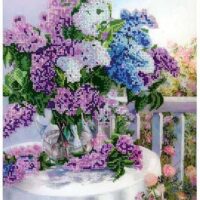 ДАНА-386 Душистая сирень, схема под бисер