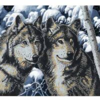 ДАНА-397 Волки, схема под бисер