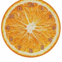 ДАНА-398 Часы. Апельсин, схема под бисер