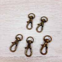 LD-078-2 Карабин для ключей 32мм старая латунь