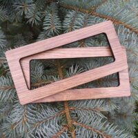 Ручки для сумок ПА-РЦ-9 цветное дерево прямоугол.