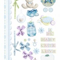 Бумага дизайнерская 21*29,7см 250г/м2 Baby boy 6 ТМ Rosa Talent