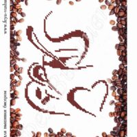 Фея Вышивки АВ-52 Чашка с кофе, схема под бисер