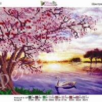 Фея Вышивки АВ-91 Цветущее дерево, схема под бисер