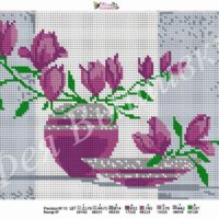 Фея Вышивки АП-63 Магнолия, схема под бисер