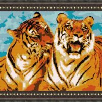 ArtSolo VKA 3002 Тигринная нежность, схема под бисер