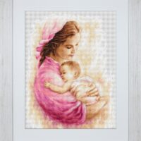 Luca-S В536 Мать и дитя, набор для вышивания нитками