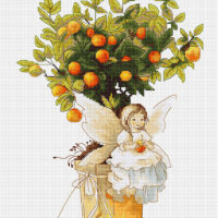 Luca-S В1112 Мандаринка, набор для вышивания нитками