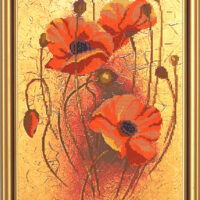 Новая Слобода НС3109 Цветущие Маки, набор для вышивания бисером