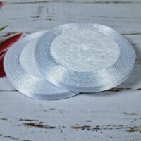 Стрічка атласна 07мм 23м №01 біла