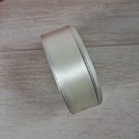 Лента атласная с люрексом 2,5см №42 белая
