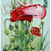 ДАНА-5102 Маковое панно, схема под бисер
