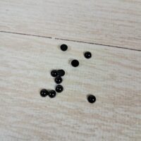 Очі круглі клейові 4мм чорні 10шт/5пар