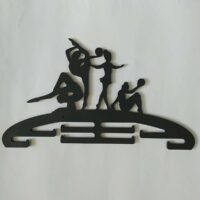 ПА-Н-003 Медальница "Гимнастика" 43,5*24*0,6см черный