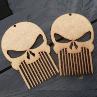 ПА-ДД-004 Гребешок Череп 10*7см