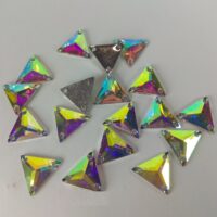 Стразы пришивные Треугольник 16*16мм Crystal AB