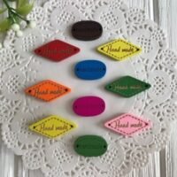Hand Made табличка (Ярлычок деревянный) 1,9-2,7см овалы 9688