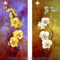 Миледи СЛТ-2207 Танцующие орхидеи, схема под бисер