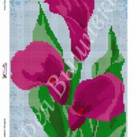 Фея Вышивки АП-61 Каллы, схема под бисер