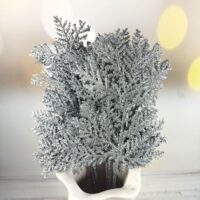 Листя туї 25см срібло СТ306