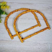 Ручки пластикові полукільце бамбук 19*15см 1пара