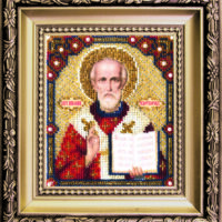 Чарiвна Мить БЮ-001 Николай Чудотворец, набор для вышивания ювелирным бисером