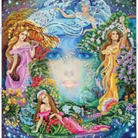 ДАНА-3380 Поры года. Девочки, схема под бисер