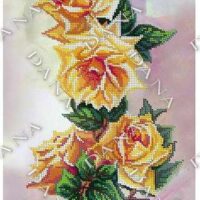 ДАНА-5123 Панно желтых роз, схема под бисер