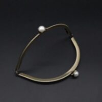 Фермуар для сумок дуга 12см антик FM-002