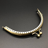 Фермуар для сумок дуга 11см антик FM-005