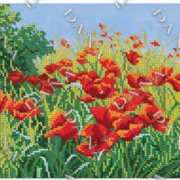 ДАНА-2132 Багровые акценты, схема под бисер