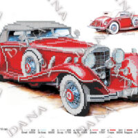 ДАНА-2111 Ретро авто, схема под бисер