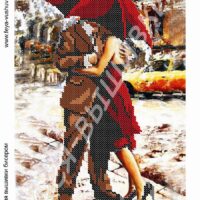 Фея Вышивки АВ-156 Двое под зонтом, схема под бисер