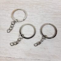 LD-044-2 Кольцо с цепочкой серебро 33мм