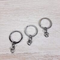 LD-050 Кільце пласке з ланцюжком 28мм срібло