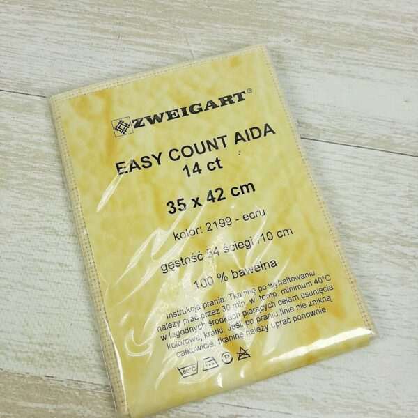 Канва ZWEIGART Aida №14 Easy Count 35x42см 2199 беж