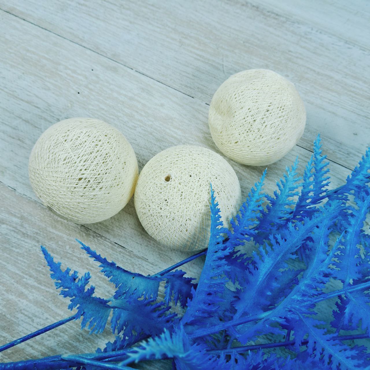 Бавовняна кулька 6,5см 04 молочна