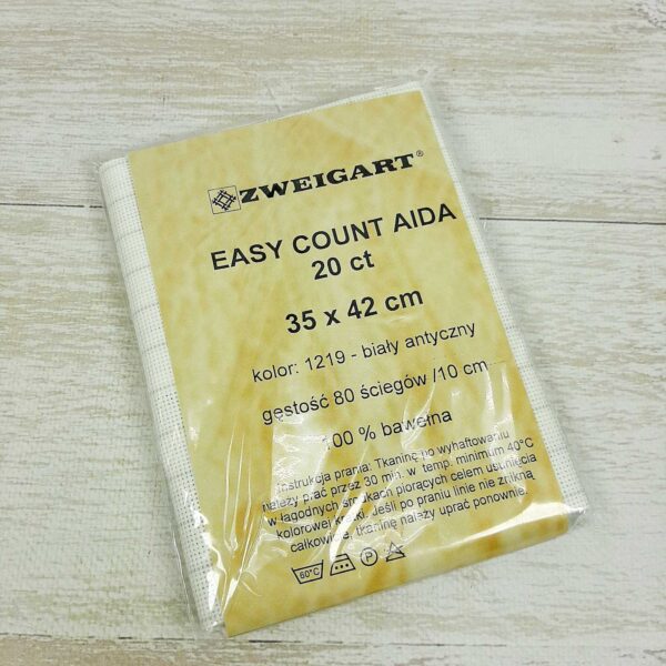 Канва ZWEIGART Aida №20 Easy Count 35*42см 1219 клітка