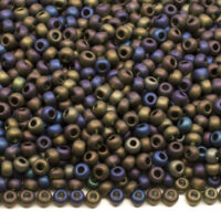 Бісер 51290/1 Preсiosa 10/0 чорно-болотний райдужний матовий 25г