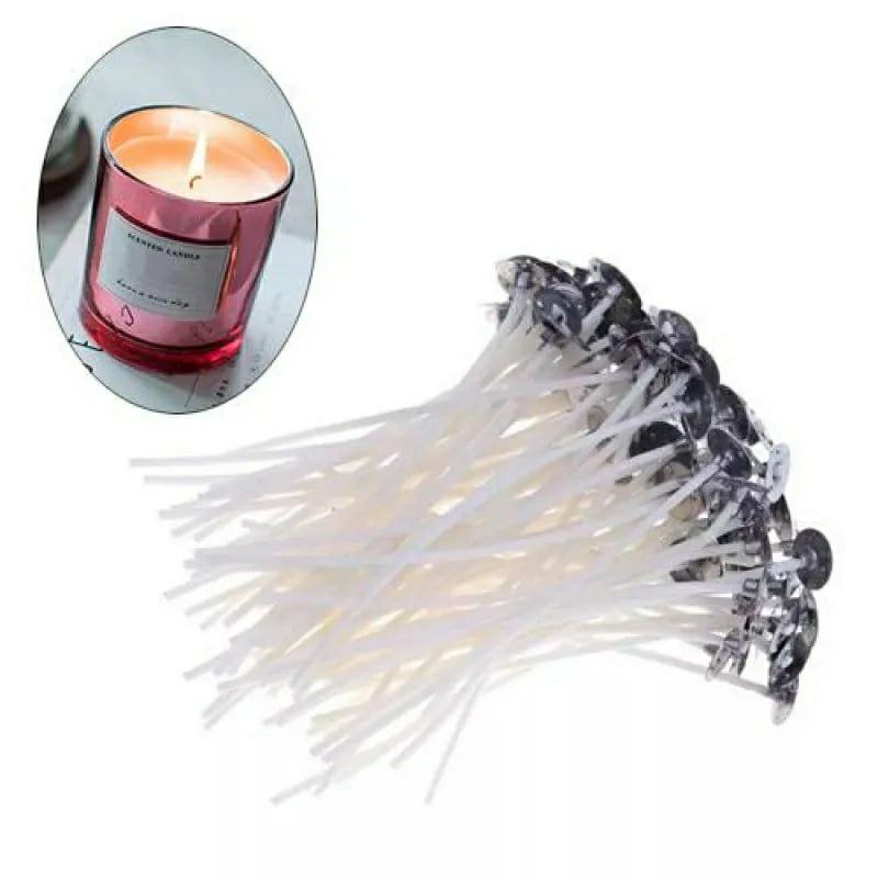 Гніт вощений для свічок 20см із тримачем 10шт