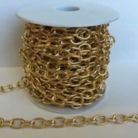 Цепь №S 063G 9*13мм золото 1м (14м)