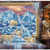 ДАНА-3474 Антарктида, схема под бисер